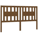 Vidaxl hoofdbord 126x4x100 cm massief grenenhout honingbruin