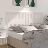 Vidaxl hoofdbord 141x4x100 cm massief grenenhout wit
