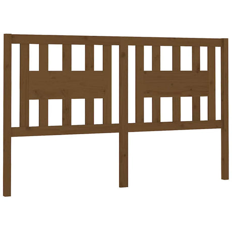 Vidaxl hoofdbord 141x4x100 cm massief grenenhout honingbruin