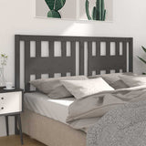 Vidaxl hoofdbord 166x4x100 cm massief grenenhout grijs