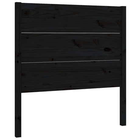 Vidaxl hoofdbord 96x4x100 cm massief grenenhout zwart