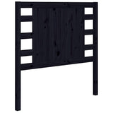 Vidaxl hoofdbord 96x4x100 cm massief grenenhout zwart