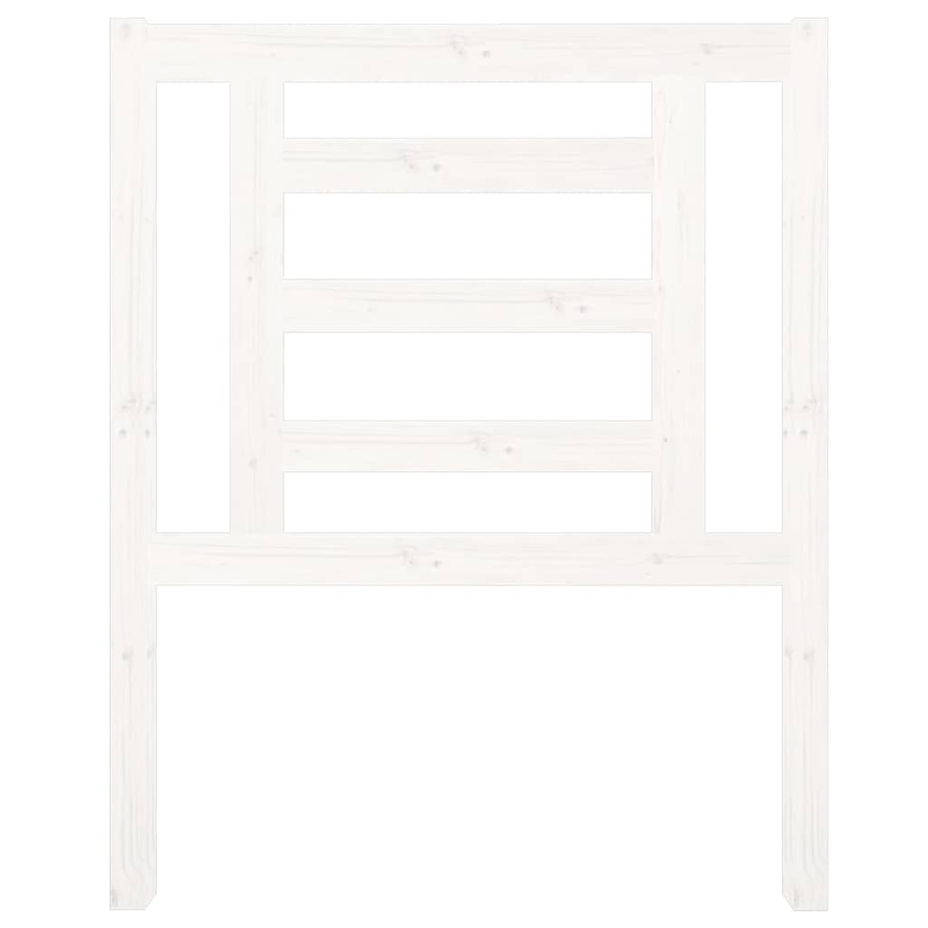 Vidaxl hoofdbord 81x4x100 cm massief grenenhout wit
