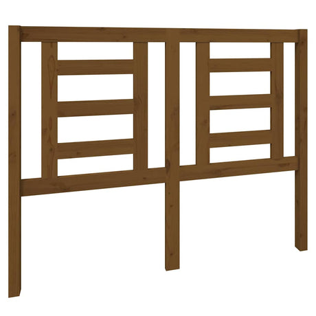 Vidaxl hoofdbord 126x4x100 cm massief grenenhout honingbruin