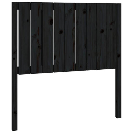Vidaxl hoofdbord 95,5x4x100 cm massief grenenhout zwart
