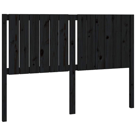 Vidaxl hoofdbord 145,5x4x100 cm massief grenenhout zwart