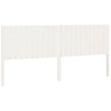 Vidaxl hoofdbord 205,5x4x100 cm massief grenenhout wit
