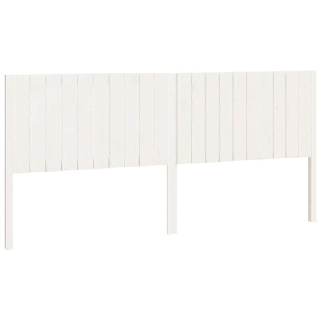 Vidaxl hoofdbord 205,5x4x100 cm massief grenenhout wit