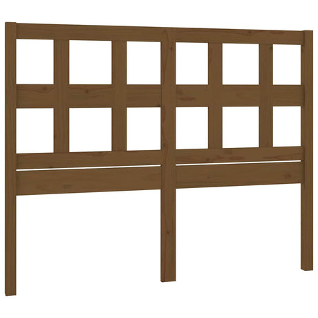Vidaxl hoofdbord 125,5x4x100 cm massief grenenhout honingbruin