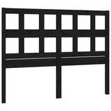 Vidaxl hoofdbord 145,5x4x100 cm massief grenenhout zwart