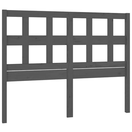 Vidaxl hoofdbord 185,5x4x100 cm massief grenenhout grijs