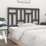 Vidaxl hoofdbord 125,5x4x100 cm massief grenenhout grijs