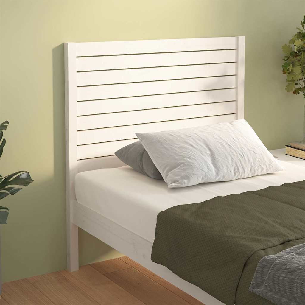Vidaxl hoofdbord 81x4x100 cm massief grenenhout wit