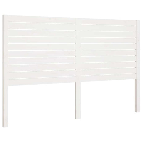 Vidaxl hoofdbord 126x4x100 cm massief grenenhout wit