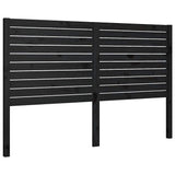 Vidaxl hoofdbord 126x4x100 cm massief grenenhout zwart