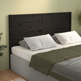 Vidaxl hoofdbord 126x4x100 cm massief grenenhout zwart