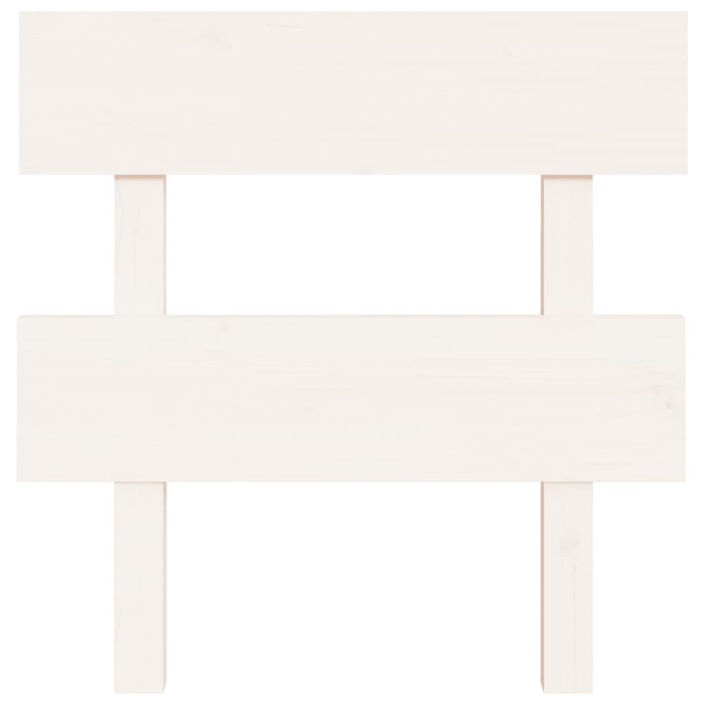 Vidaxl hoofdbord 93,5x3x81 cm massief grenenhout wit