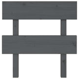 Vidaxl hoofdbord 93,5x3x81 cm massief grenenhout grijs