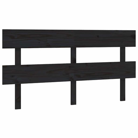Vidaxl hoofdbord 164x3x81 cm massief grenenhout zwart