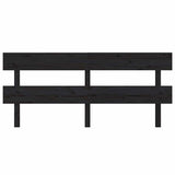 Vidaxl hoofdbord 184x3x81 cm massief grenenhout zwart