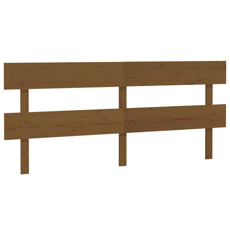 Vidaxl hoofdbord 204x3x81 cm massief grenenhout honingbruin