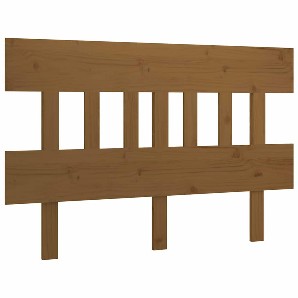 Vidaxl hoofdbord 123,5x3x81 cm massief grenenhout honingbruin