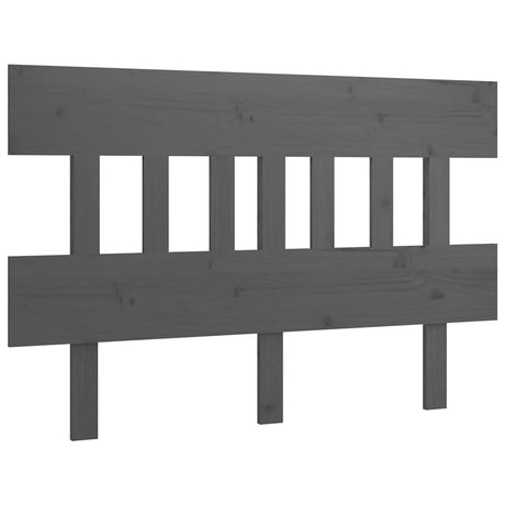 Vidaxl hoofdbord 163,5x3x81 cm massief grenenhout grijs