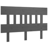 Vidaxl hoofdbord 183,5x3x81 cm massief grenenhout grijs