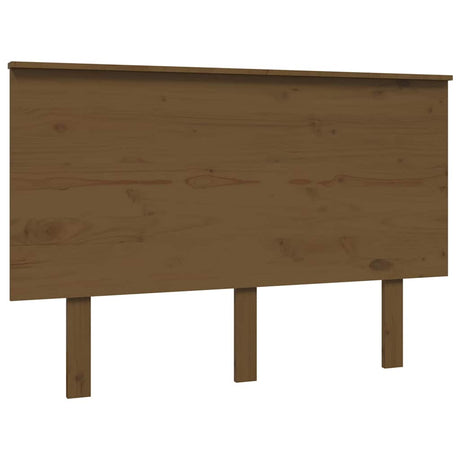 Vidaxl hoofdbord 124x6x82,5 cm massief grenenhout honingbruin