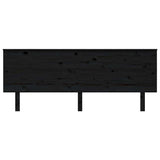Vidaxl hoofdbord 204x6x82,5 cm massief grenenhout zwart