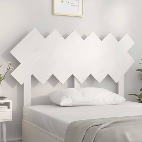 Vidaxl hoofdbord 122,5x3x80,5 cm massief grenenhout wit