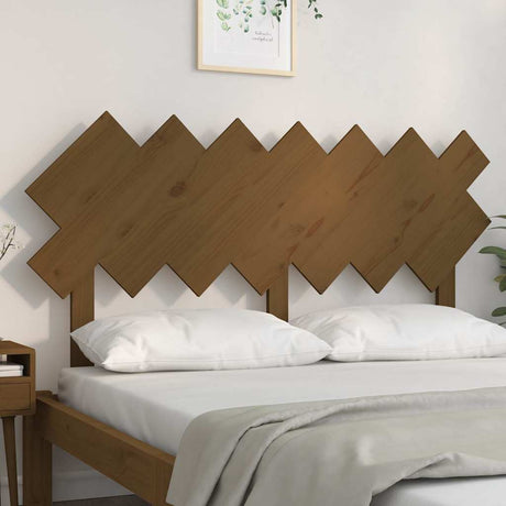 Vidaxl hoofdbord 151,5x3x81 cm massief grenenhout honingbruin