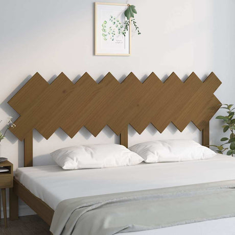 Vidaxl hoofdbord 178x3x80,5 cm massief grenenhout honingbruin