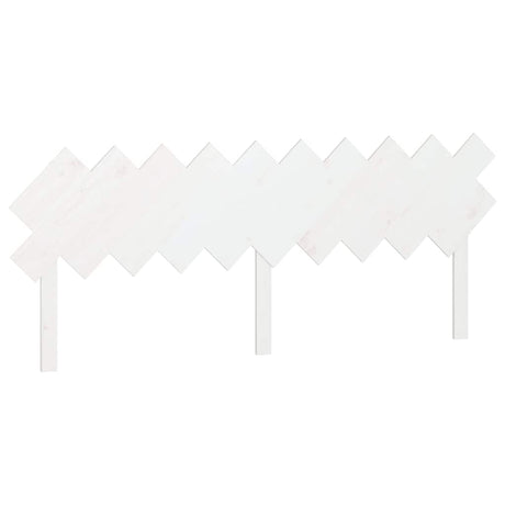 Vidaxl hoofdbord 196x3x80,5 cm massief grenenhout wit