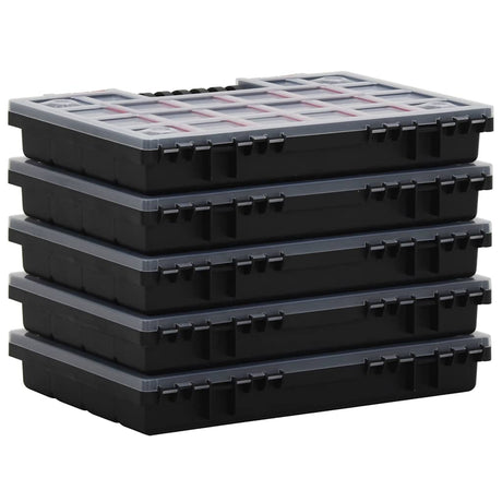 Vidaxx Sortimentsboxen 5 Stück 34,5x25x5 cm Polypropylen