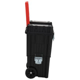Vidaxl -Werkzeugtrolley Polypropen schwarz und rot