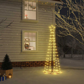 Vidaxx Kegel-Weihnachtsbaum 108 LEDs 70x180 cm warmweiß