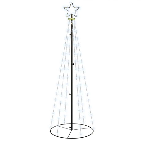 Vidaxl KegelKERSTBOOM 108 LEDs 70x180 cm kaltes Weiß