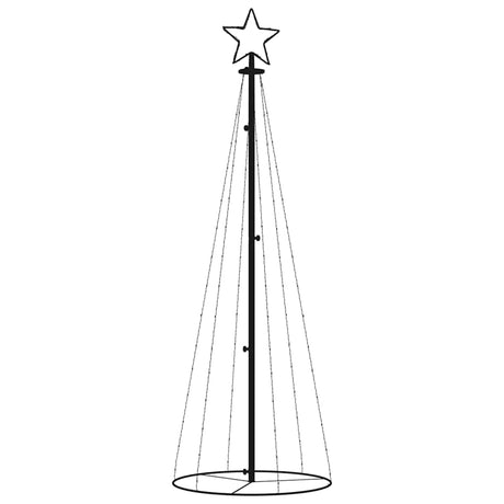 Vidaxl KegelKERSTBOOM 108 LEDs 70x180 cm kaltes Weiß
