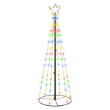 VIDAXL KegelKERSTBOOM 108 LEDs 70x180 cm Multi -Colored