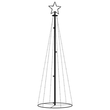 VIDAXL KegelKERSTBOOM 108 LEDs 70x180 cm Multi -Colored