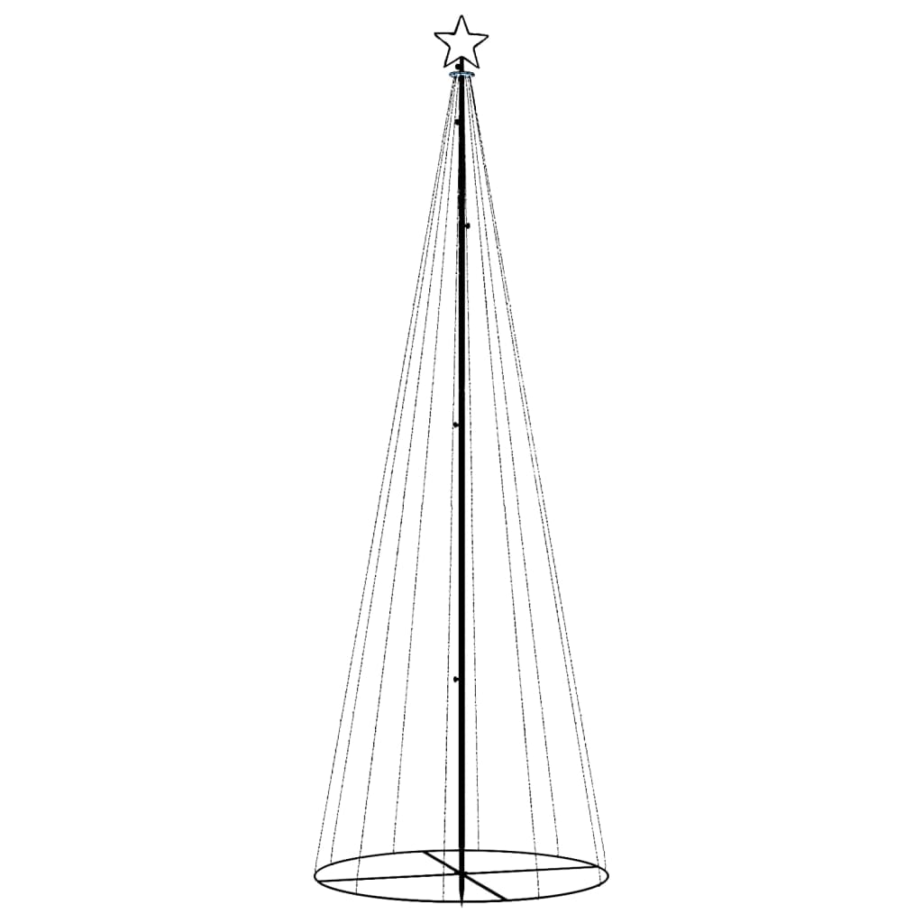 Vidaxl KegelKERSTBOOM 310 LEDs 100x300 cm kalt weiß