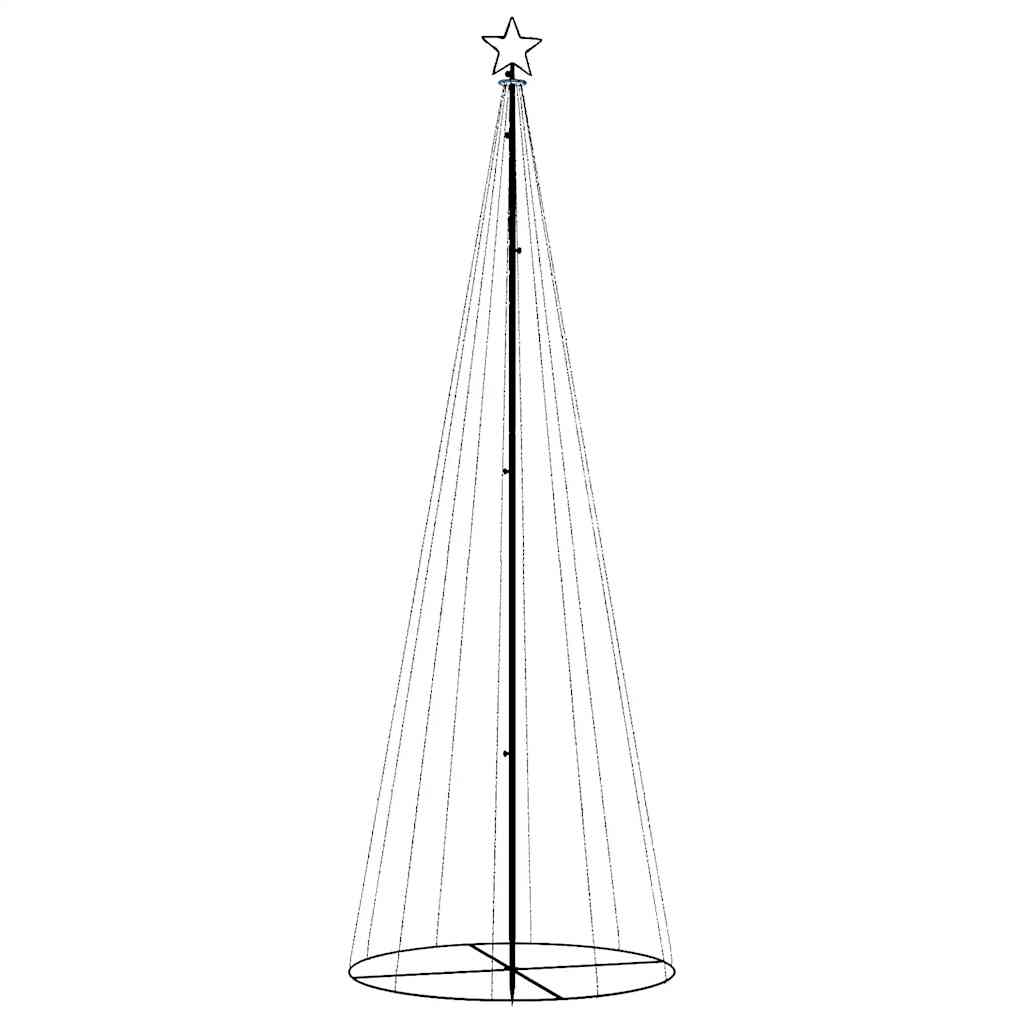Vidaxl KegelKERSTBOOM 310 LEDs 100x300 cm Multi -Colored
