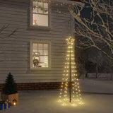 Vidaxl Weihnachtsbaum mit Bodenstift 108 LEDs warm weiß 180 cm