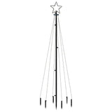 Vidaxl Weihnachtsbaum mit Erdungsnadel 108 LEDs kalt weiß 180 cm