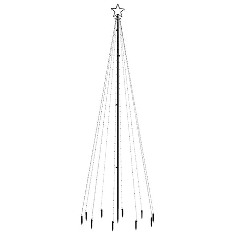VIDAXL Weihnachtsbaum mit Bodenstift 310 LEDs warm weiß 300 cm