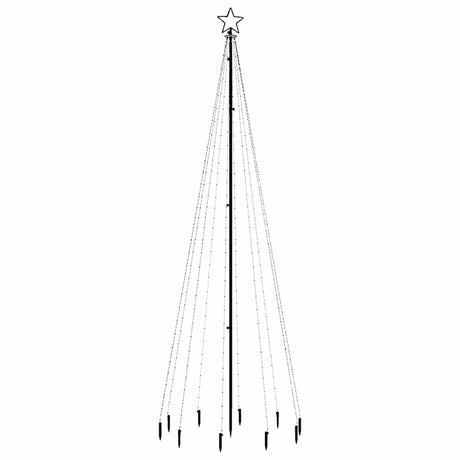 Vidaxx Weihnachtsbaum mit Erdspieß 310 LEDs mehrfarbig 300 cm