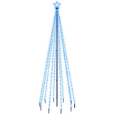 Vidaxl Weihnachtsbaum mit Bodenstift 310 LEDs Blau 300 cm