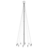 Vidaxl Weihnachtsbaum mit Bodenstift 310 LEDs Blau 300 cm