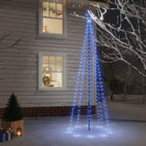 Vidaxl Weihnachtsbaum mit Bodenstift 310 LEDs Blau 300 cm